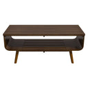 ARIANNA 43" WALNUT COFFEE TABLE