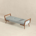 COSMA 51" GREY FABRIC BENCH
