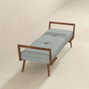 COSMA 51" GREY FABRIC BENCH