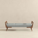 COSMA 51" GREY FABRIC BENCH