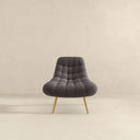 ARIA GREY BOUCLE ACCENT CHAIR