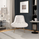 ARIA WHITE BOUCLE ACCENT CHAIR