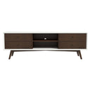 CARMEN 71" MID-CENTURY MODERN WHITE MEDIA STAND