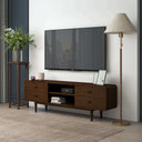 ALEXA 71" MID-CENTURY MODERN WALNUT MEDIA STAND