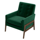CORRIE GREEN VELVET ACCENT CHAIR