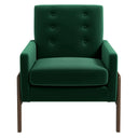 CORRIE GREEN VELVET ACCENT CHAIR