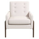 CORRIE BEIGE VELVET ACCENT CHAIR