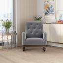 DORIA LIGHT-GREY FABRIC ROCKING CHAIR