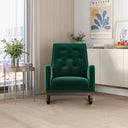 DORIA GREEN VELVET ROCKING CHAIR