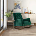 DORIA GREEN VELVET ROCKING CHAIR