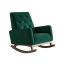 DORIA GREEN VELVET ROCKING CHAIR