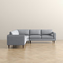 AMBER LIGHT GREY FABRIC SECTIONAL SOFA