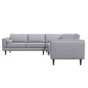 AMBER LIGHT GREY FABRIC SECTIONAL SOFA