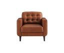 ARMANDO MID-CENTURY MODERN LEATHER  CHAIR