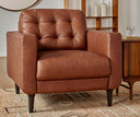 ARMANDO MID-CENTURY MODERN LEATHER  CHAIR
