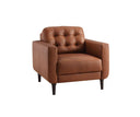 ARMANDO MID-CENTURY MODERN LEATHER  CHAIR