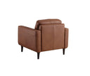 ARMANDO MID-CENTURY MODERN LEATHER  CHAIR
