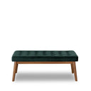 DONNA 43" GREEN VELVET BENCH