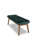 DONNA 43" GREEN VELVET BENCH