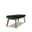 DONNA 43" GREEN VELVET BENCH