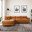 MARIA 98" VEGAN-ECO LEATHER LEFT-FACING SECTIONAL SOFA