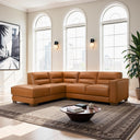MARIA 98" VEGAN-ECO LEATHER LEFT-FACING SECTIONAL SOFA