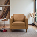 COOPER TAN LEATHER ACCENT CHAIR