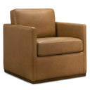 DIANA TAN LEATHER SWIVEL CHAIR