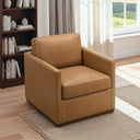 DIANA TAN LEATHER SWIVEL CHAIR