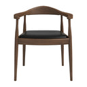 KELLY BLACK VEGAN LEATHER DINING CHAIR