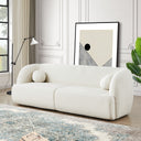ALEXIS 84" IVORY BOUCLE SOFA