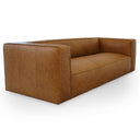 CHLOE 92" MODERN TAN GENUINE LEATHER SOFA