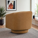 DARIA TAN LEATHER SWIVEL CHAIR