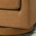 DARIA TAN LEATHER SWIVEL CHAIR