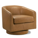 DARIA TAN LEATHER SWIVEL CHAIR