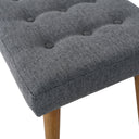 DONNA 43" DARK-GRAY FABRIC BENCH