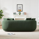 DINA 85" MODERN OLIVE GREEN BOUCLE SOFA