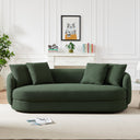 DINA 85" MODERN OLIVE GREEN BOUCLE SOFA
