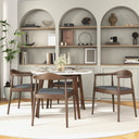KELLY GREY FABRIC DINING CHAIR