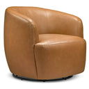 MARA TAN VEGAN-ECO LEATHER SWIVEL CHAIR