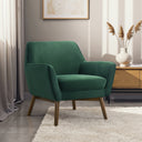PIERA FOREST-GREEN VELVET LOUNGE CHAIR