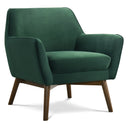 PIERA FOREST-GREEN VELVET LOUNGE CHAIR