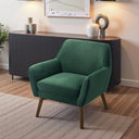 PIERA FOREST-GREEN VELVET LOUNGE CHAIR