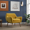 PIERA GOLD VELVET LOUNGE CHAIR