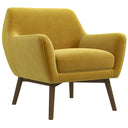 PIERA GOLD VELVET LOUNGE CHAIR