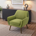 PIERA PISTACHIO-GREEN VELVET LOUNGE CHAIR