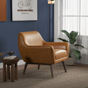 PIERA TAN GENUINE LEATHER LOUNGE CHAIR