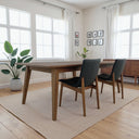 RAVEL MID-CENTURY MODERN VEGAN LEATHER DINING CHAIRS (SET OF 2)