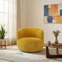 TINA GOLD CHENILLE SWIVEL CHAIR