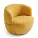TINA GOLD CHENILLE SWIVEL CHAIR